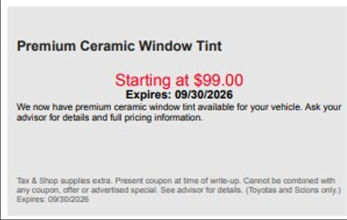 Premium Ceramic Window Tint**