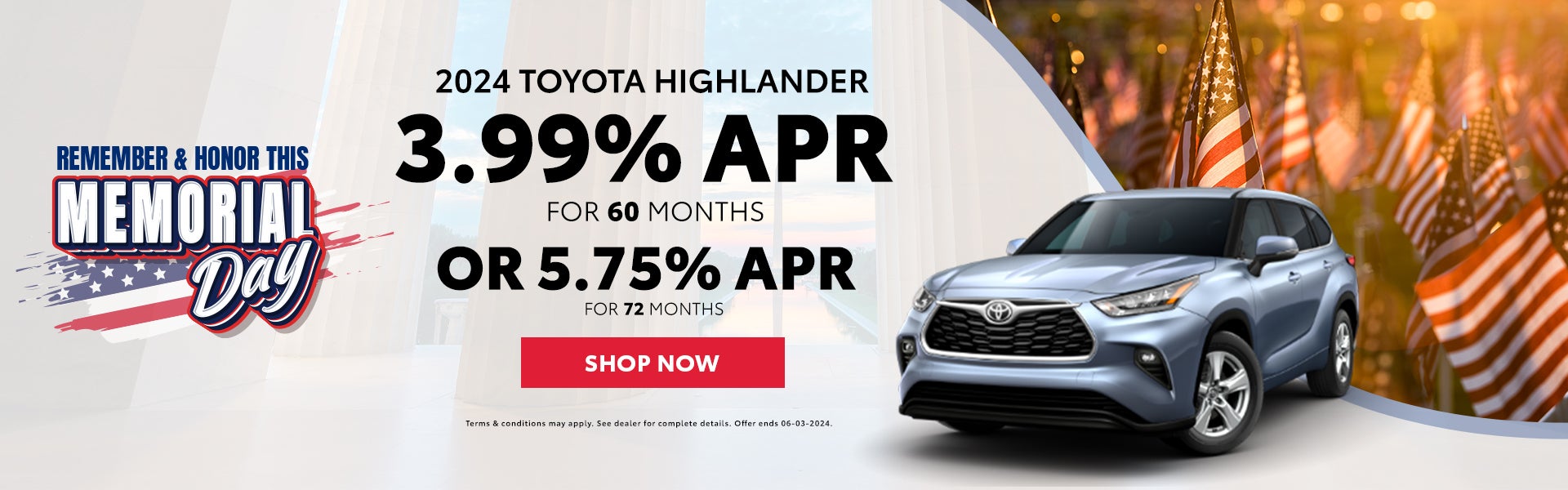 2024 Toyota Highlander May Special